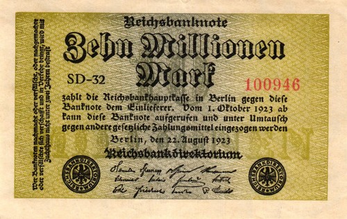 105a mio mark 1923 - 105a, fz:sd