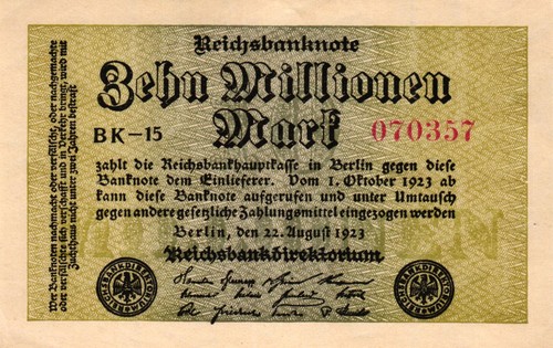 105a mio mark 1923 - 10,