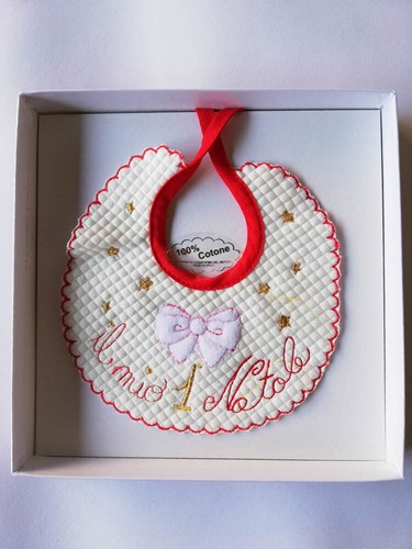 Bavetta natalizia cotone - di,