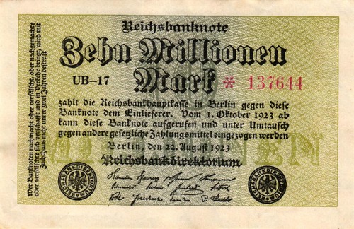 105a mio mark 1923 - 10,